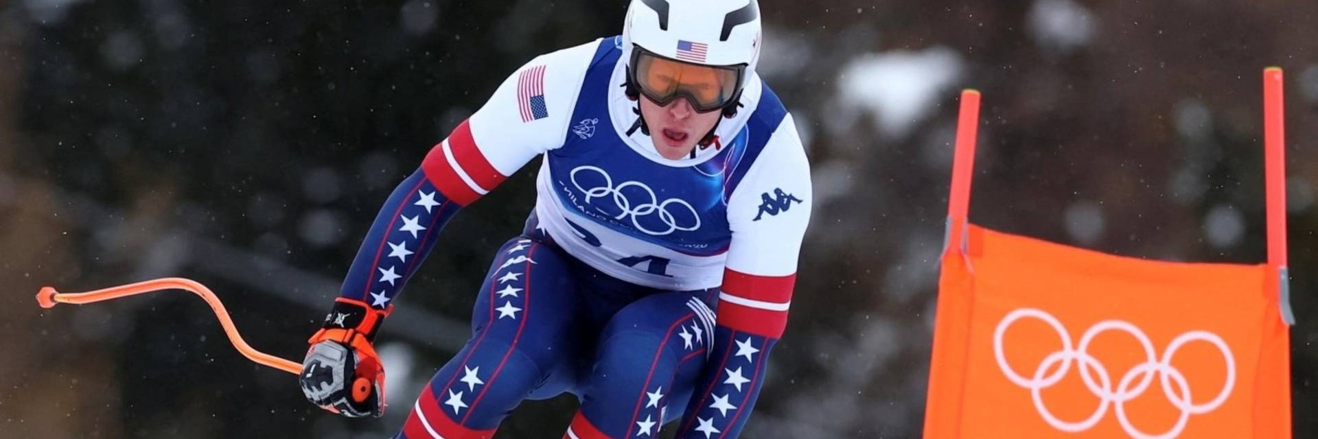 Sam Morse on downhill course