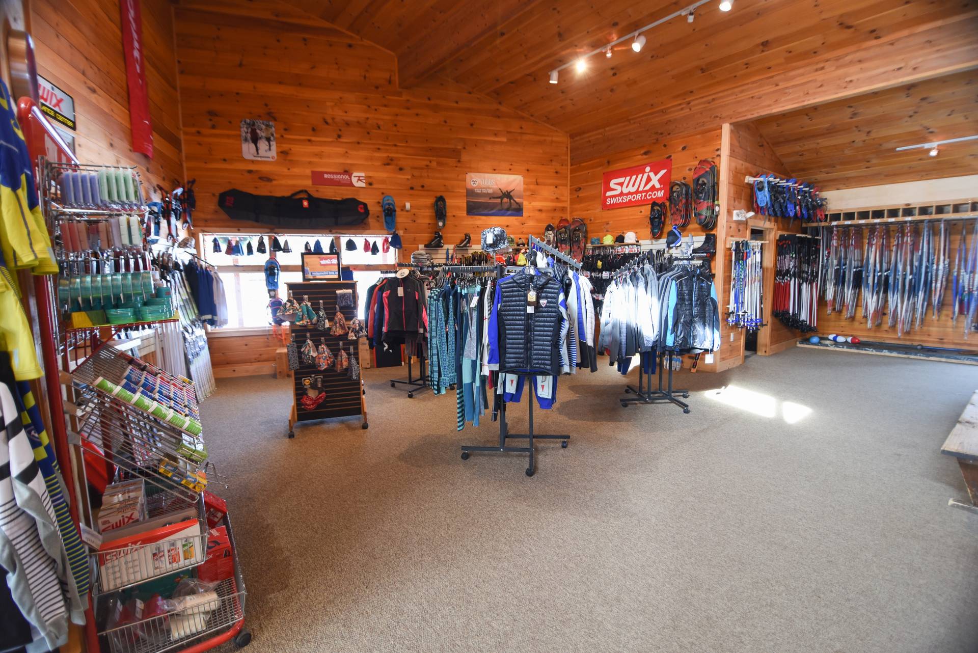 Outdoor Center Nordic Shop fully stocked