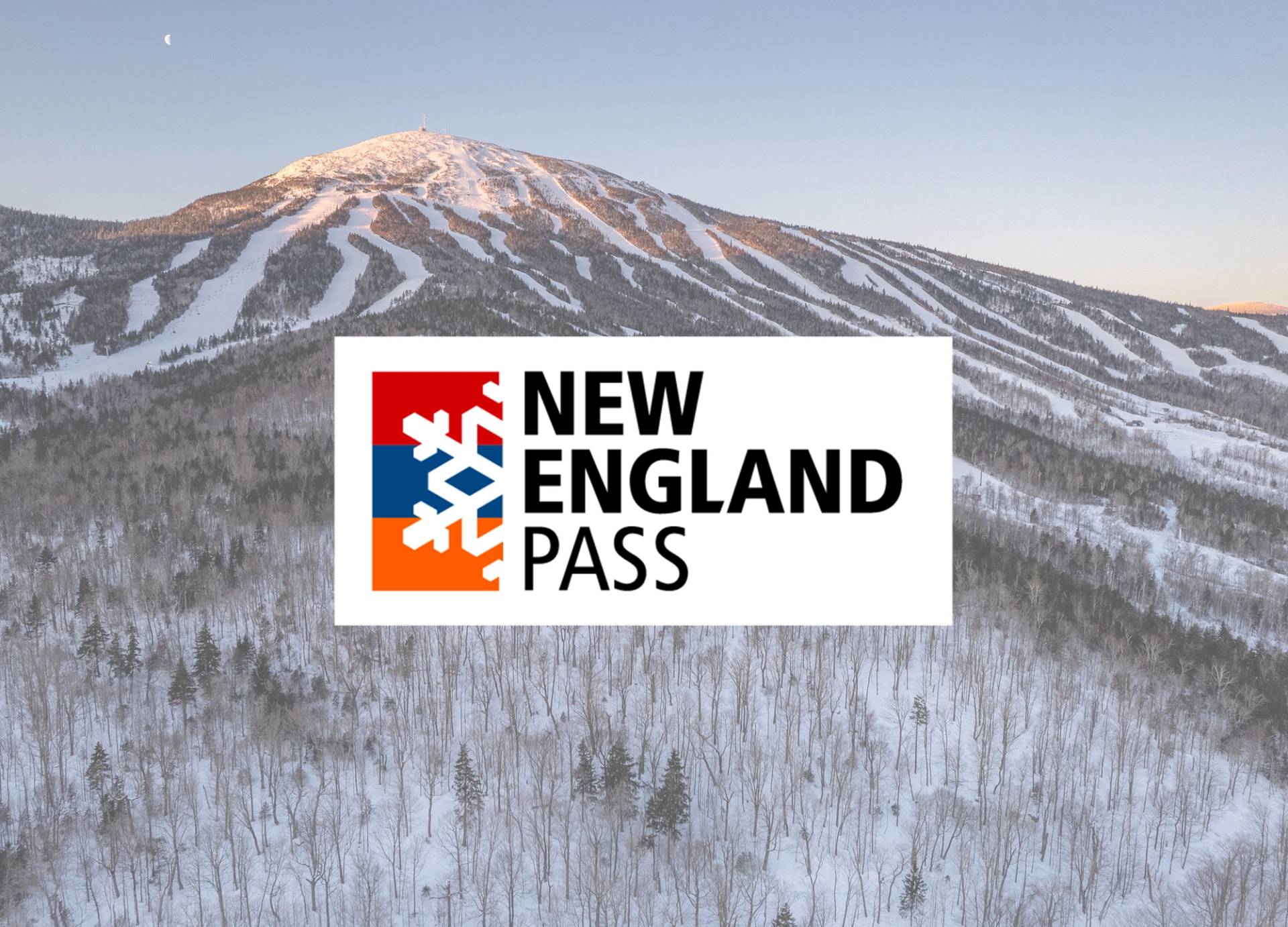 New England Pass logo over Sugarloaf