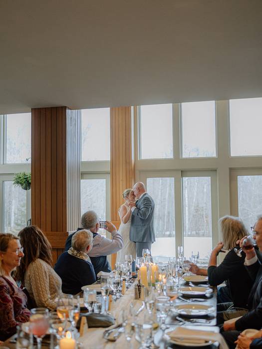 Couple infront of windows