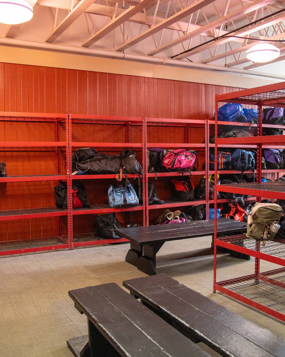 Shelving and storage in The Bag