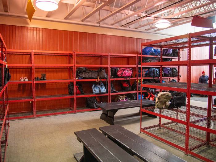 Shelving and storage in The Bag