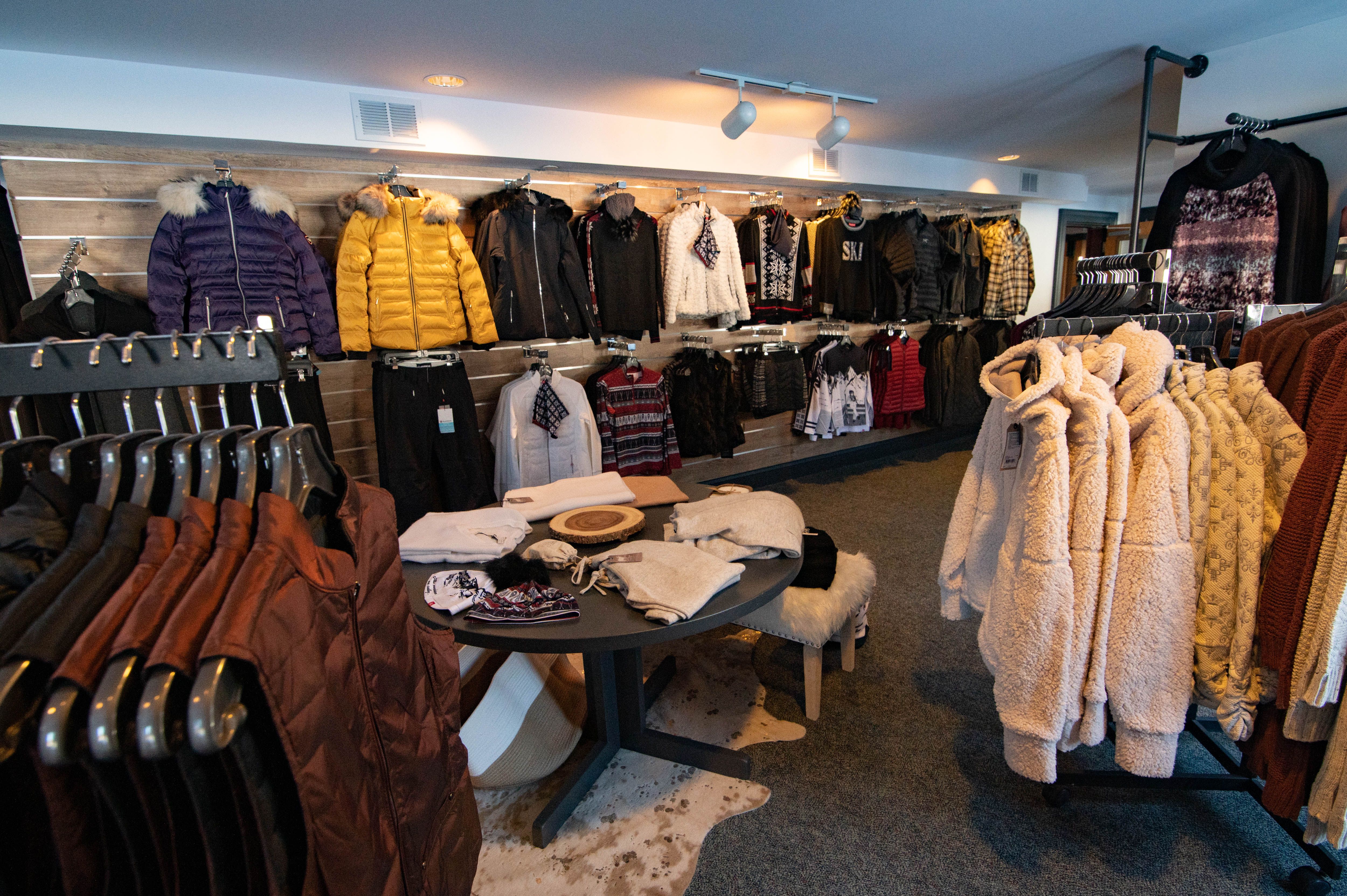 The inside of Aster and Birch store at Sunday River.