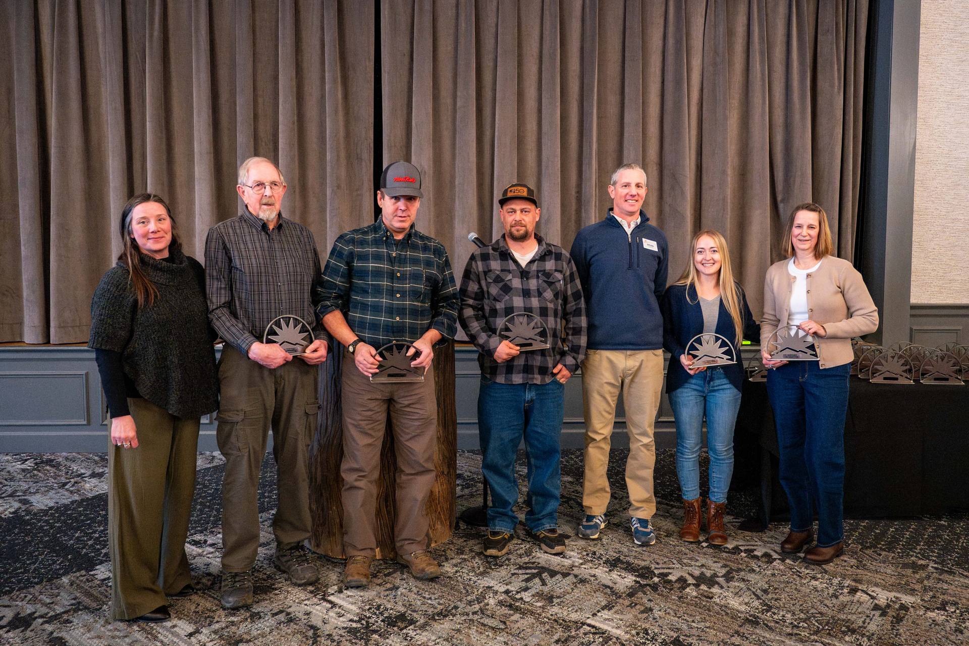 Team Members receiving their President's Award.