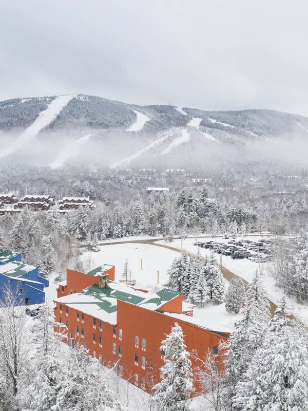 The Snow Cap in at Sunday River in the winter.