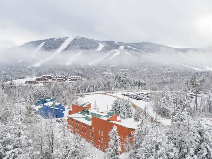 The Snow Cap in at Sunday River in the winter.
