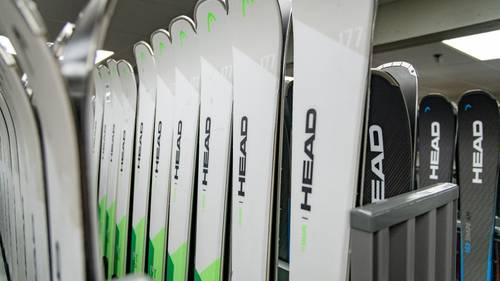 HEAD skis at the Sunday River Rental Shop.