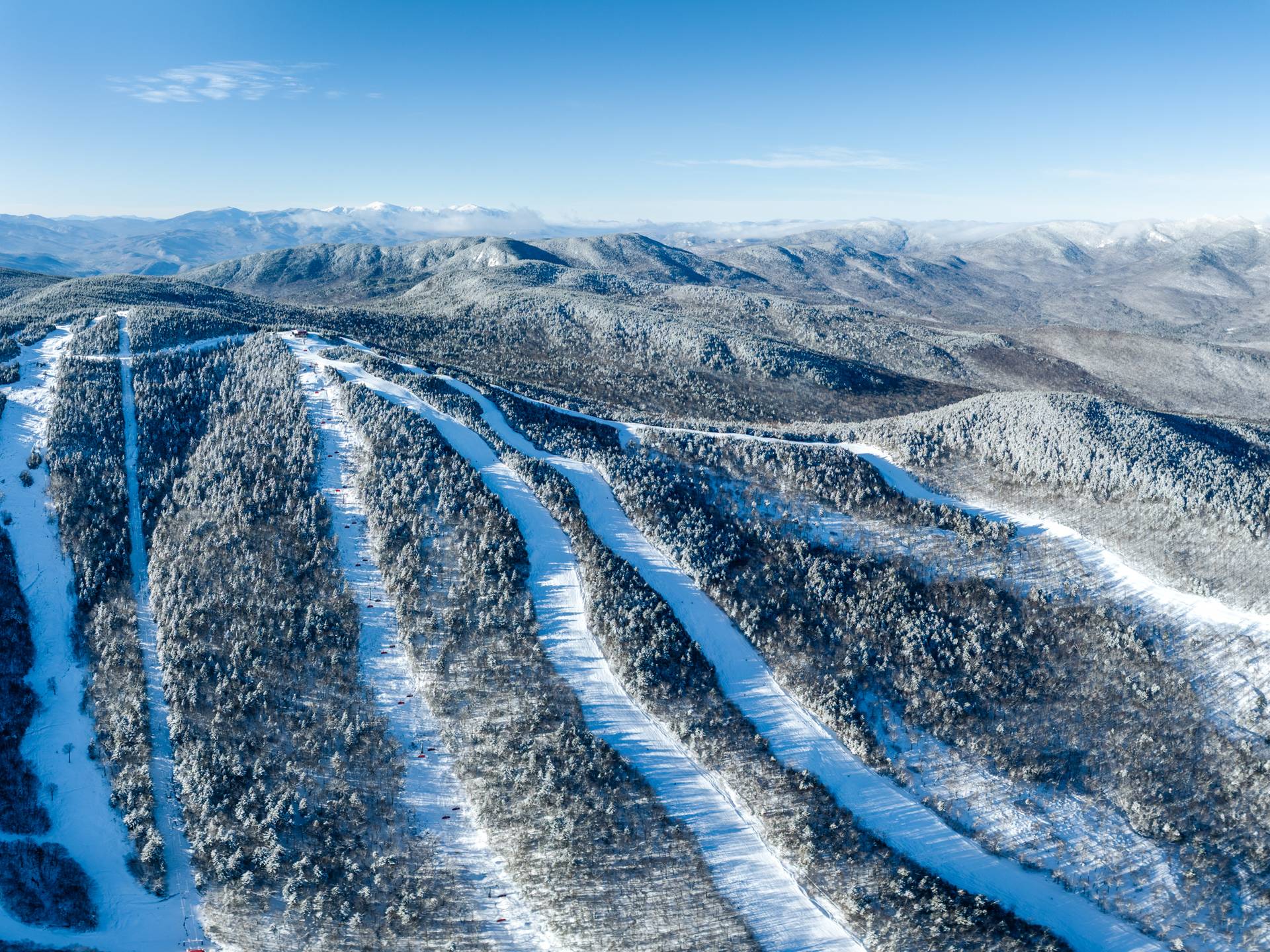 The Jordan 8 in the winter time at Sunday River.