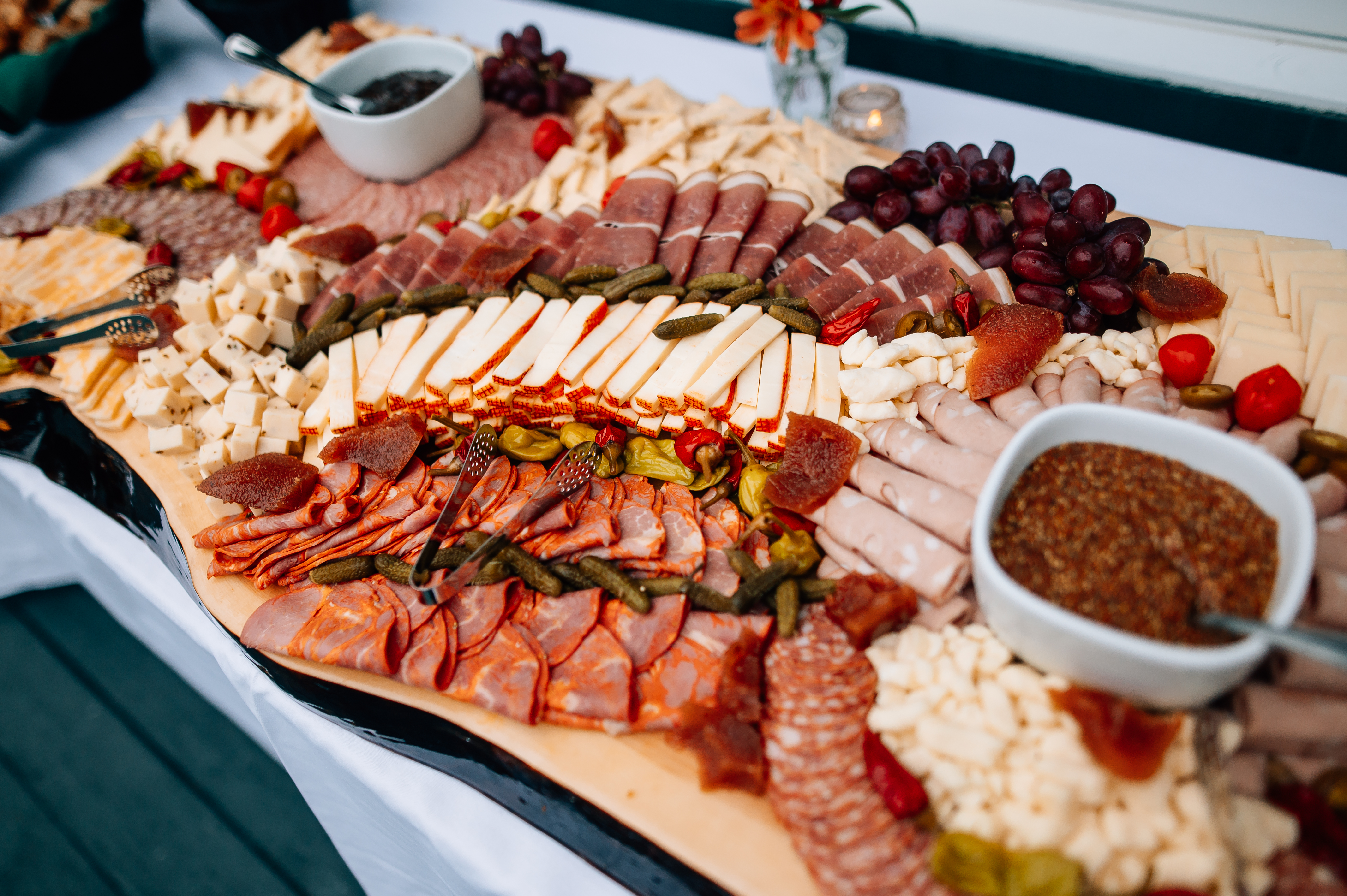 Cheese and meat sampling board from Sunday River.
