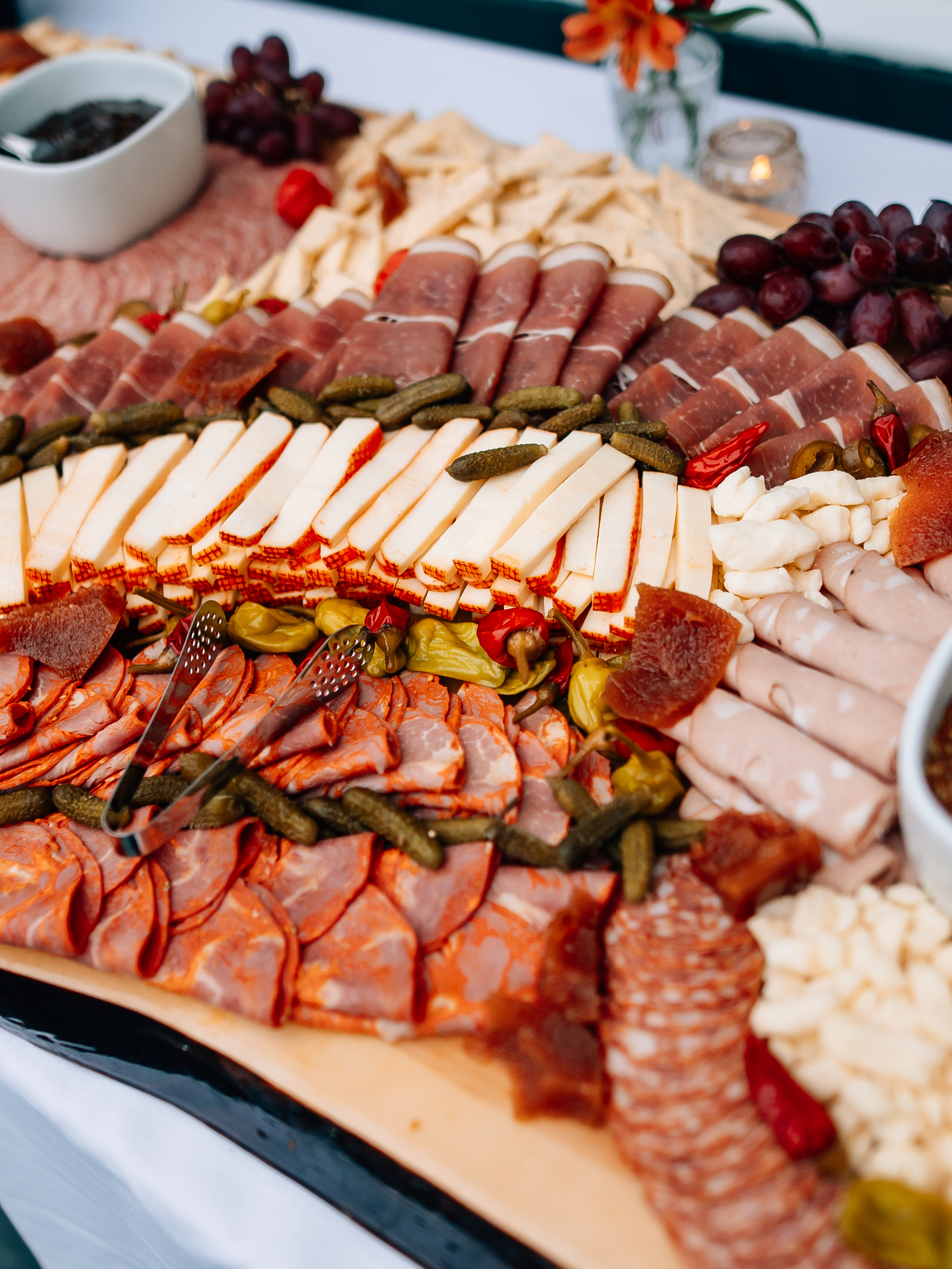 Cheese and meat sampling board from Sunday River.
