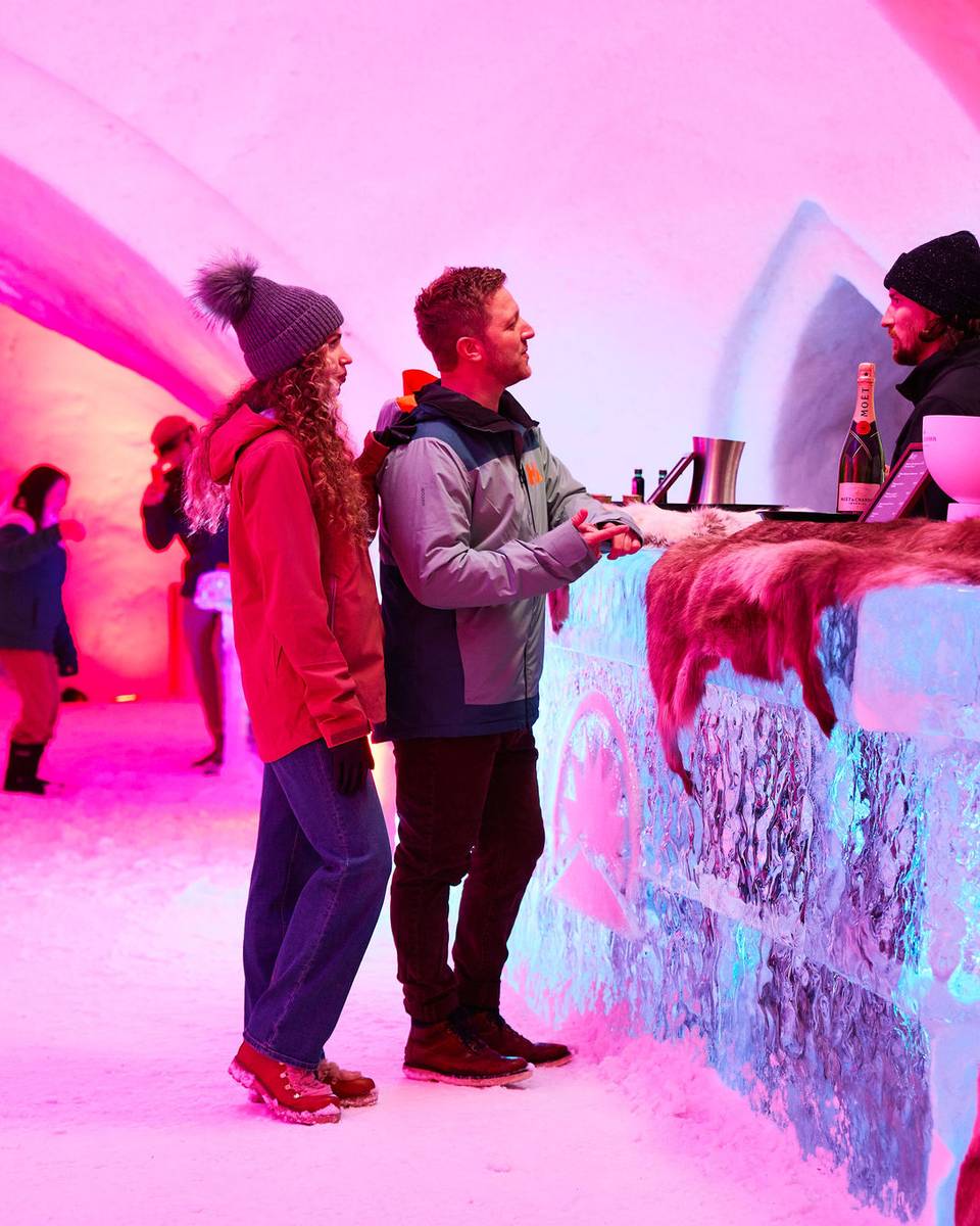 The opening to The Igloo at Sunday River.
