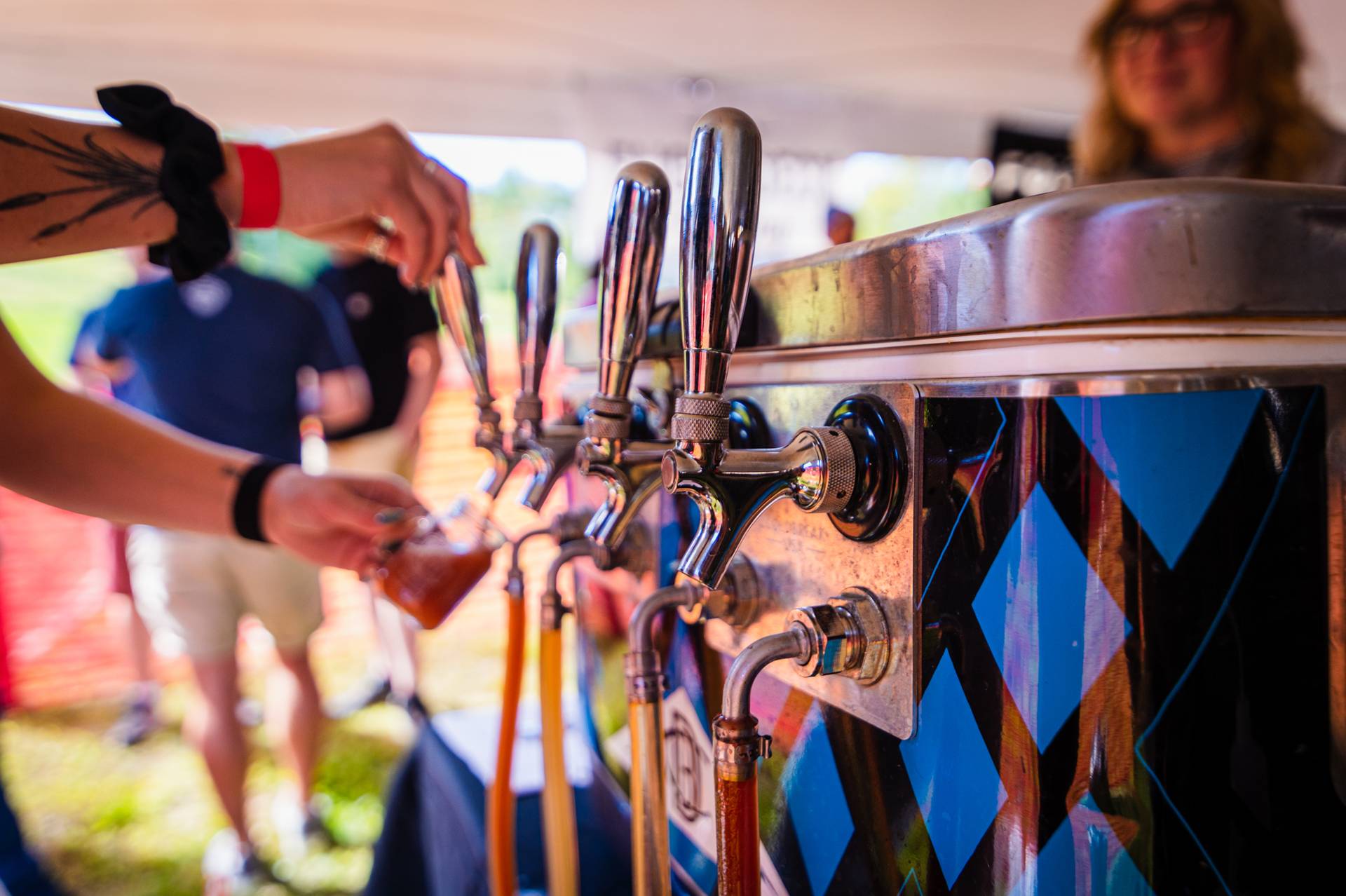 Beer taps at Brew Fest