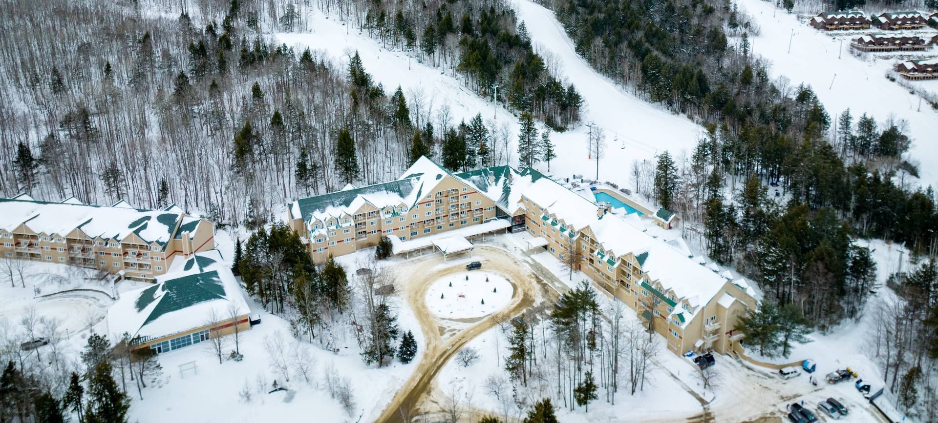 The Grand Summit Hotel in the winter.