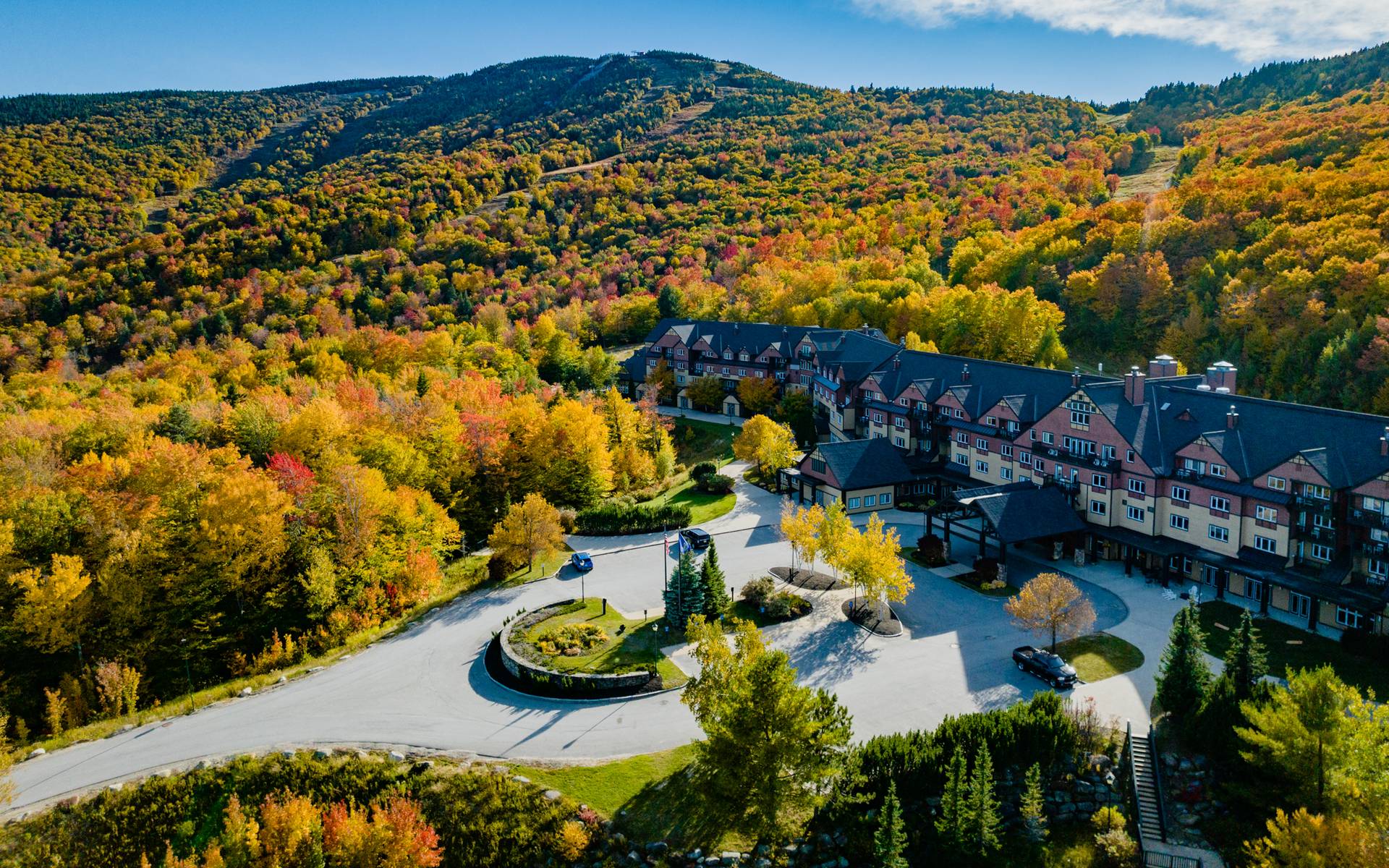 The fall at the Jordan Hotel at Sunday River.