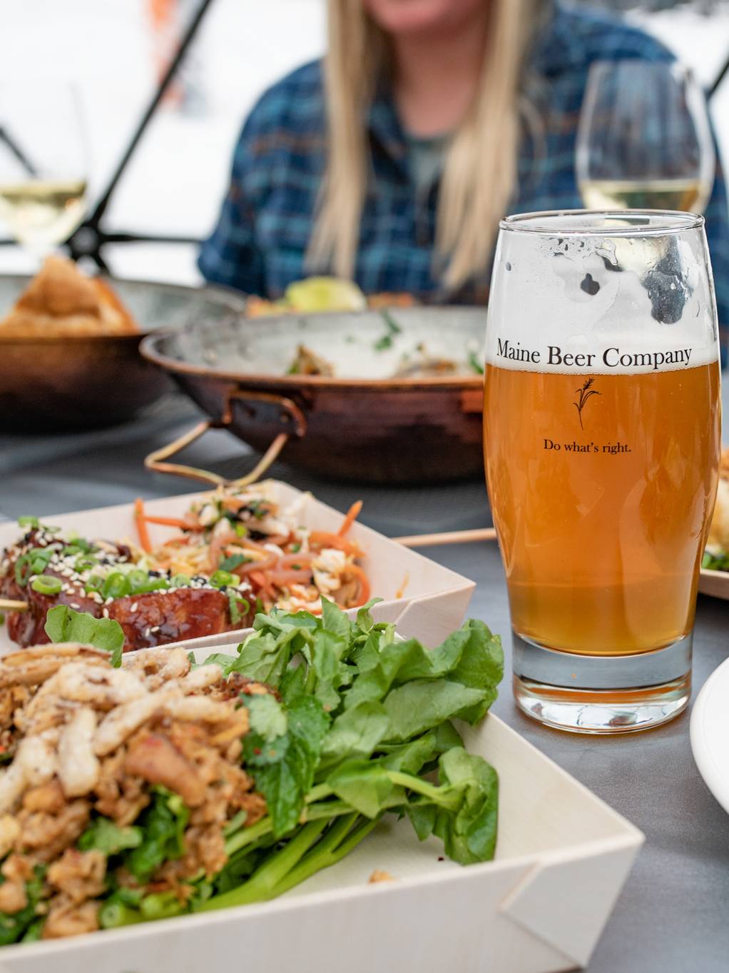 Last Run Room outside dining option food and beer view