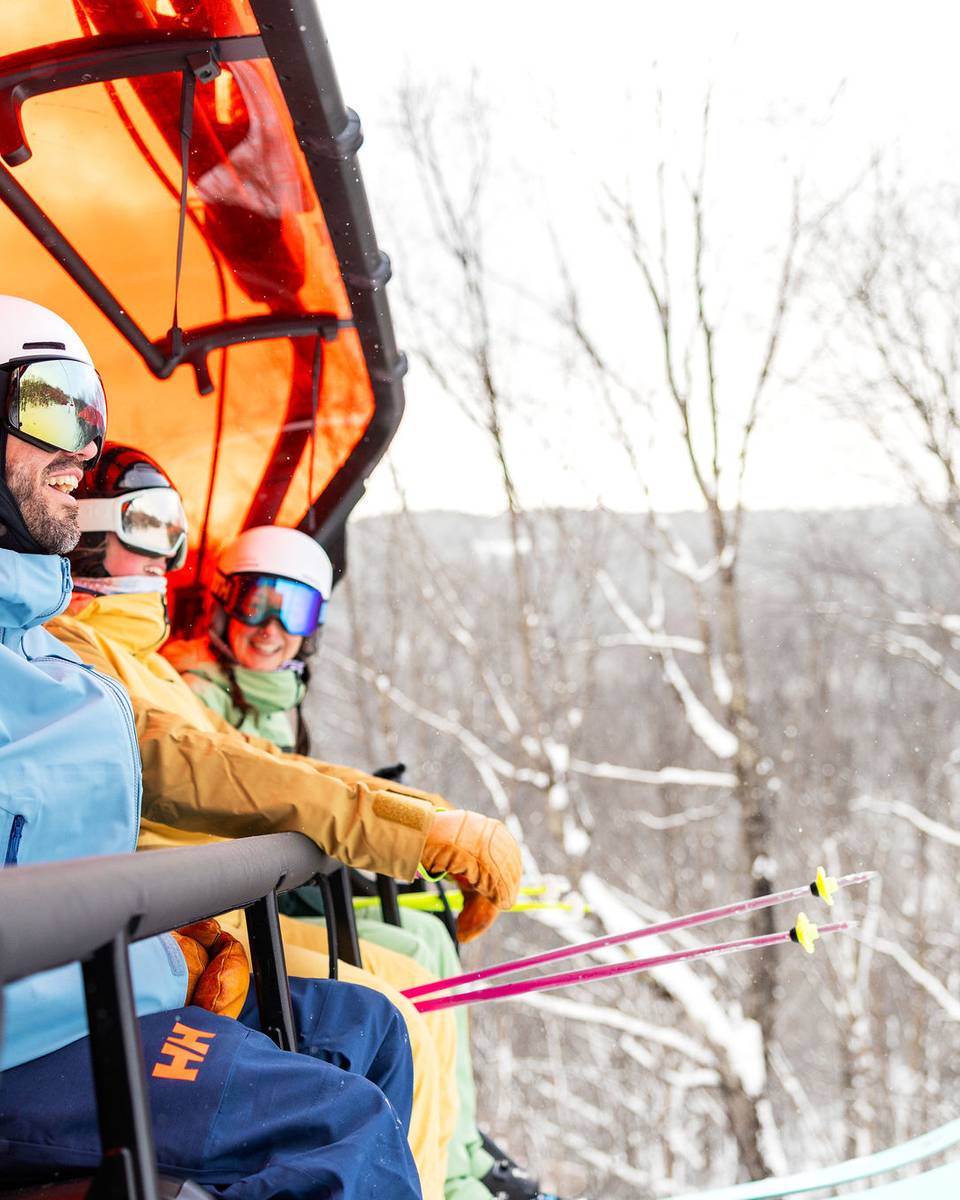 Friends on the Jordan 8 at Sunday River.