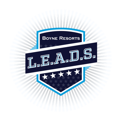 L.E.A.D.S. Logo for Boyne Resorts, it's part of the culture library at Sunday River.