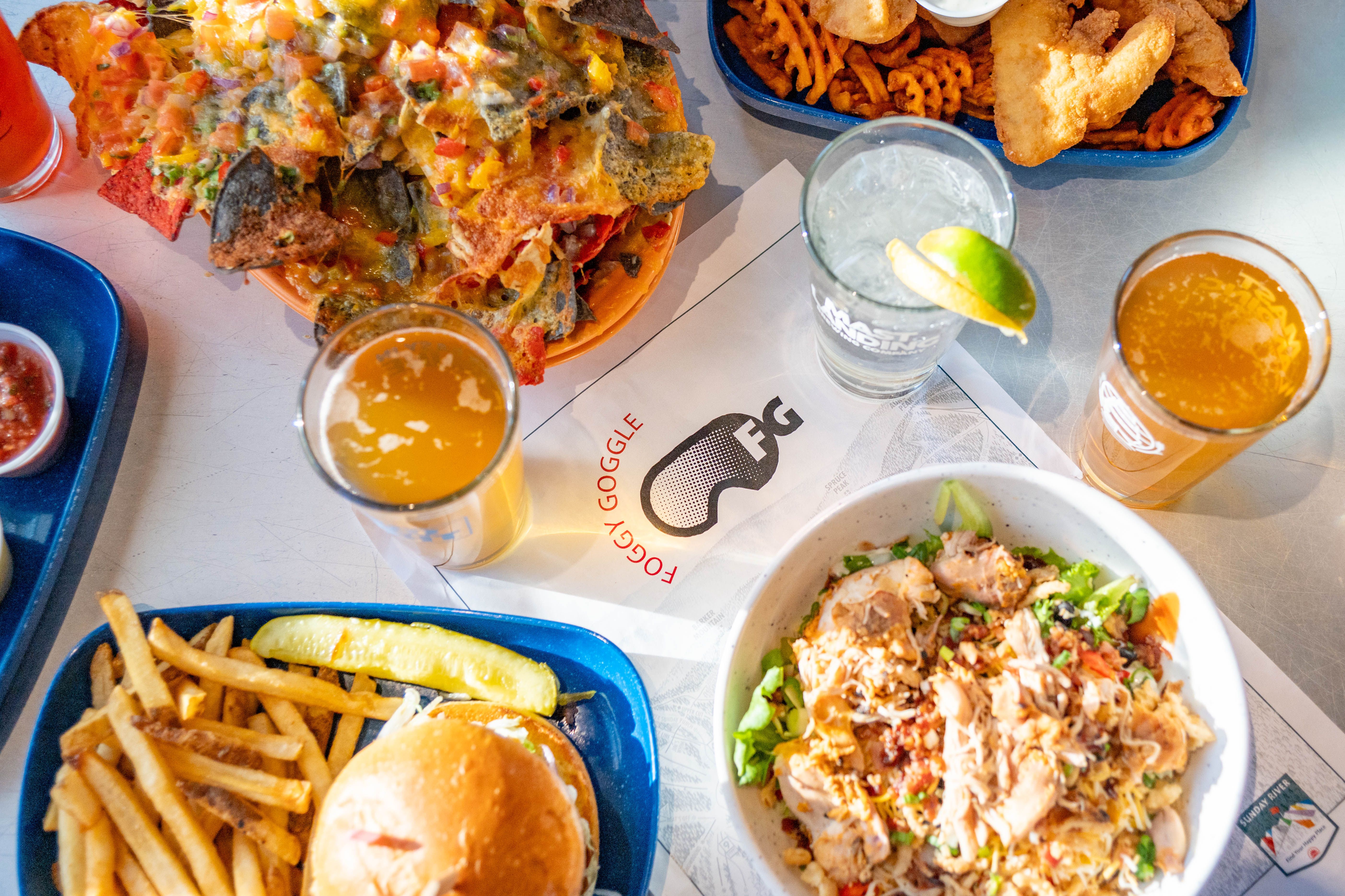 Foggy Goggle food at Sunday River.