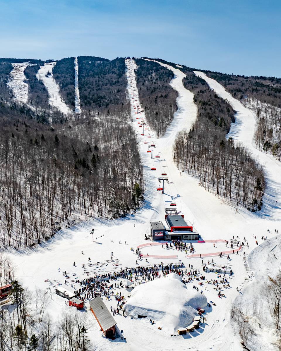The outside of The Iglu at Sunday River.
