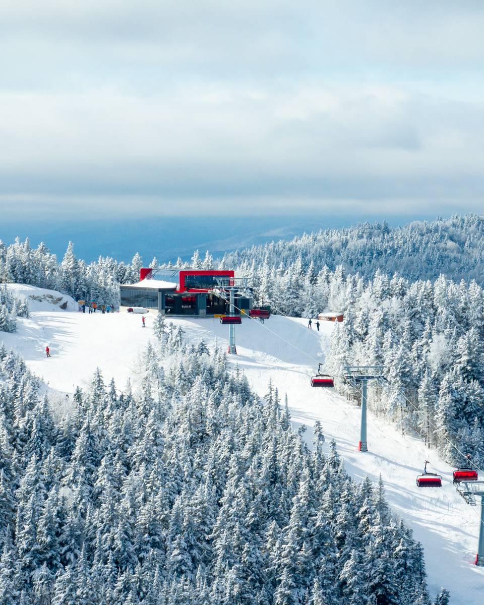 Barker 6 in the winter time at Sunday River.