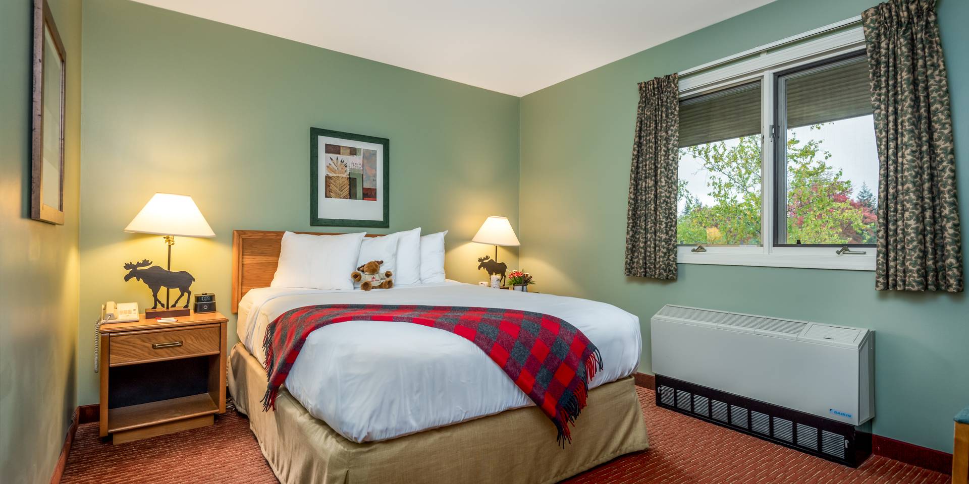 The inside of a room at the Grand Summit Hotel at Sunday River.