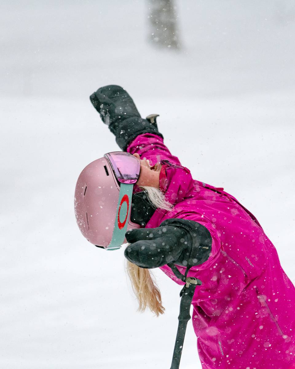 A girl in the snow