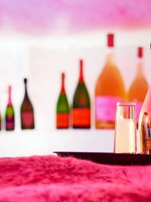 A bottle of Champagne at the Igloo at Sunday River