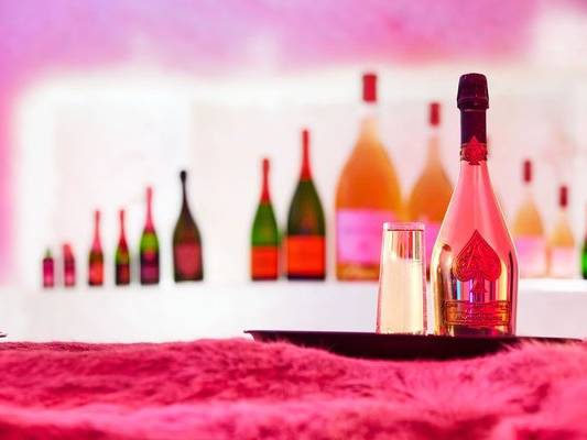 A bottle of Champagne at the Igloo at Sunday River