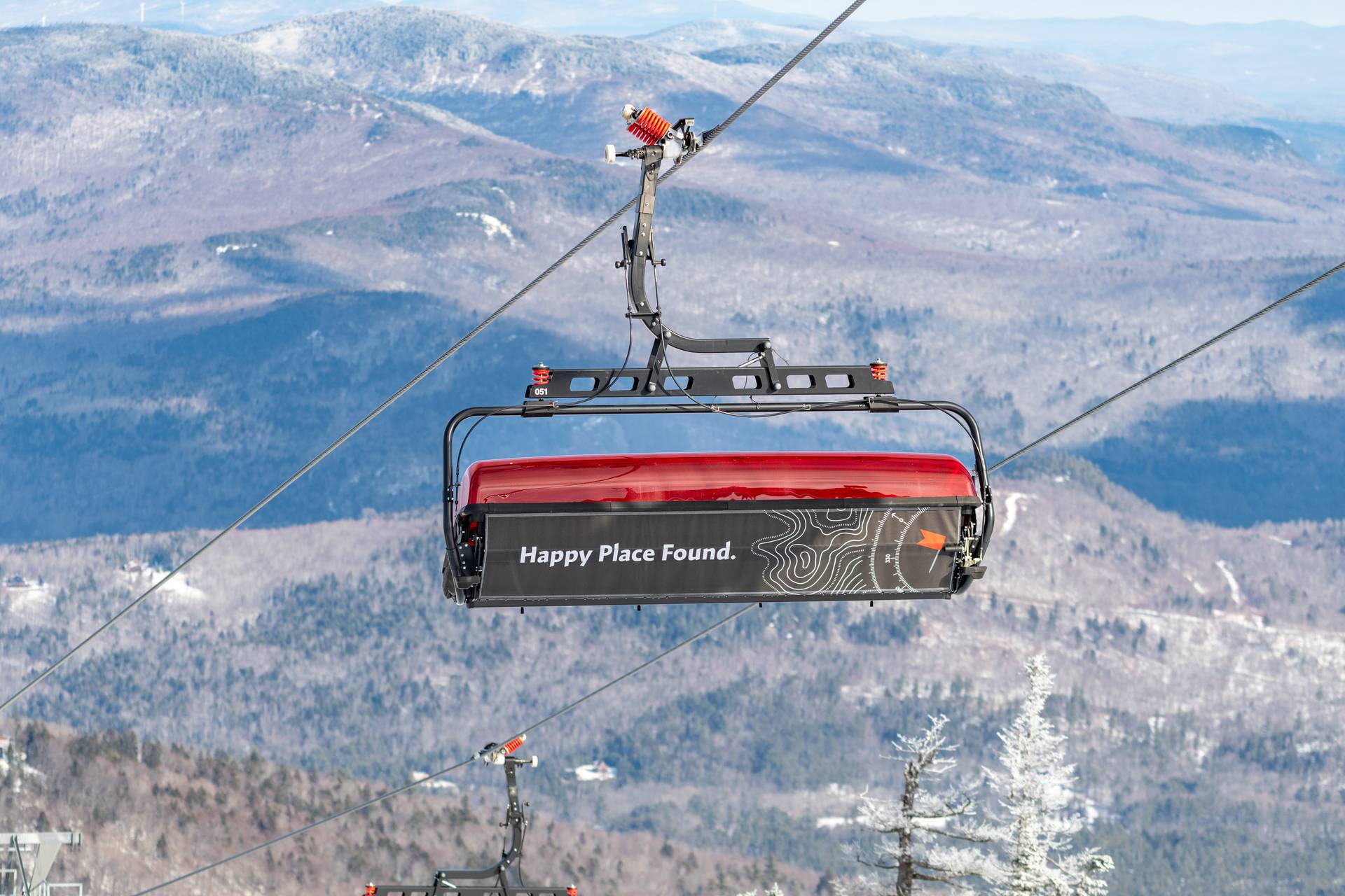 Back of the Jordan 8 chairlift at Sunday River.