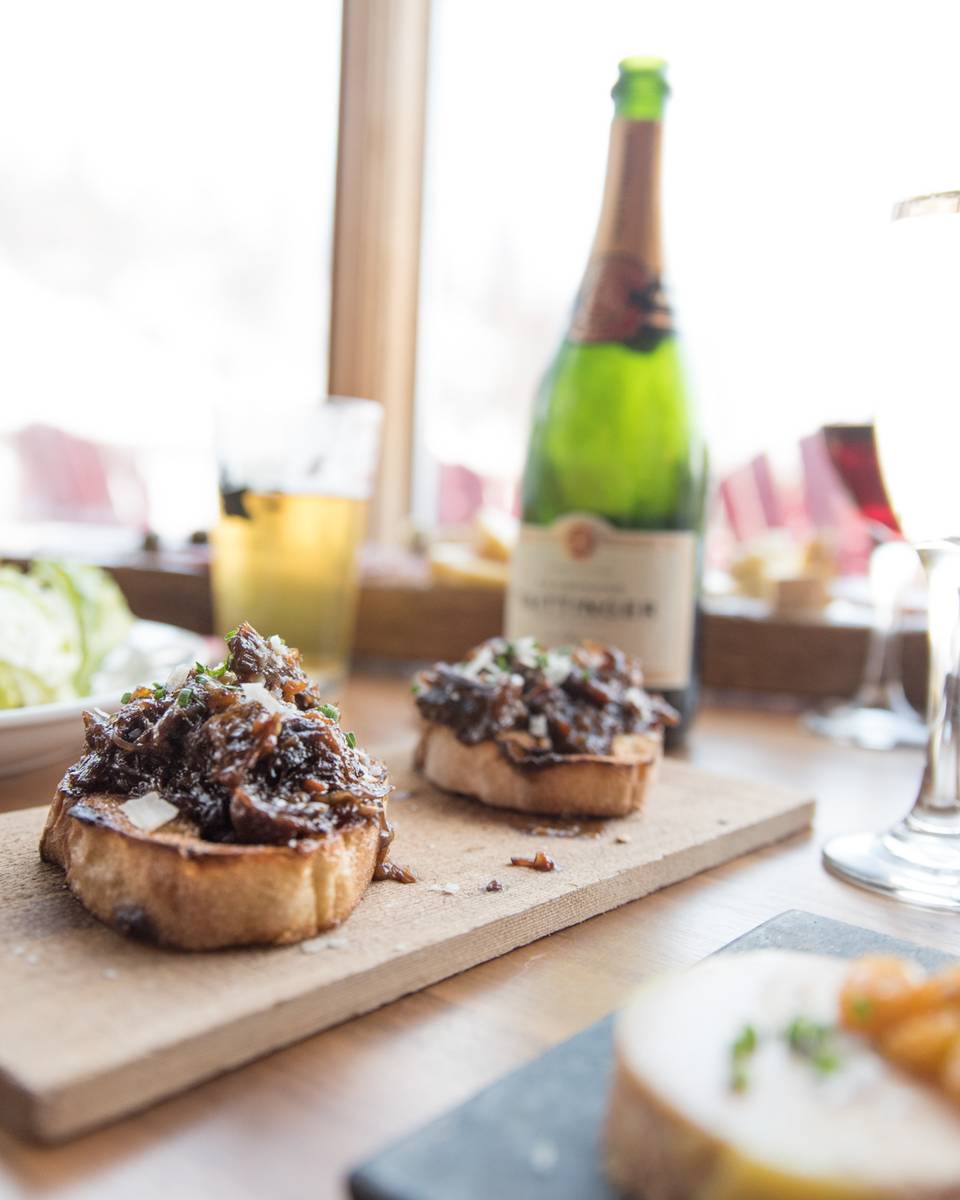 Lunch with a view at the Mountain Room at Sunday River.