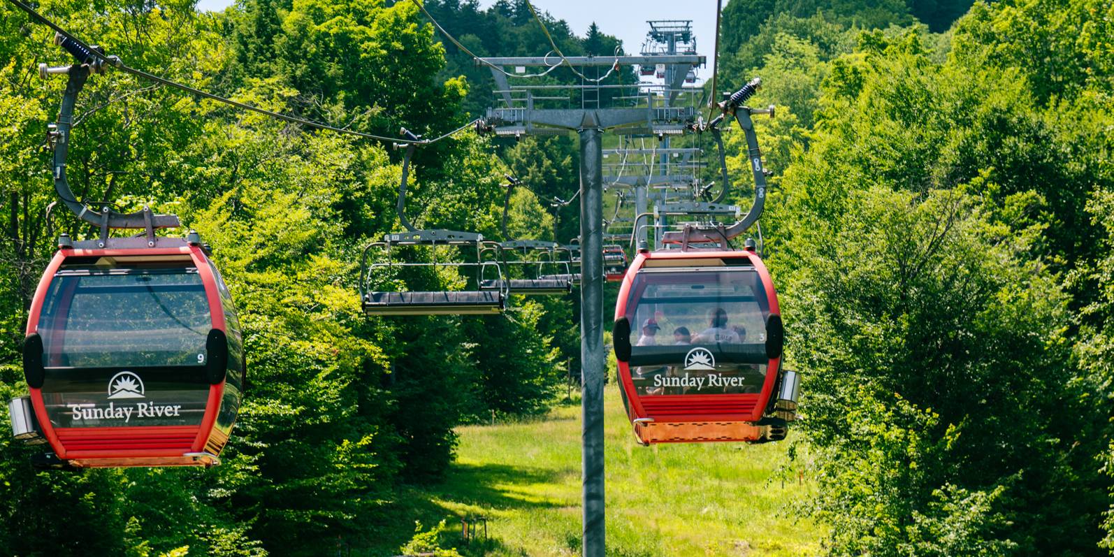 Scenic lift rides at Sunday River.