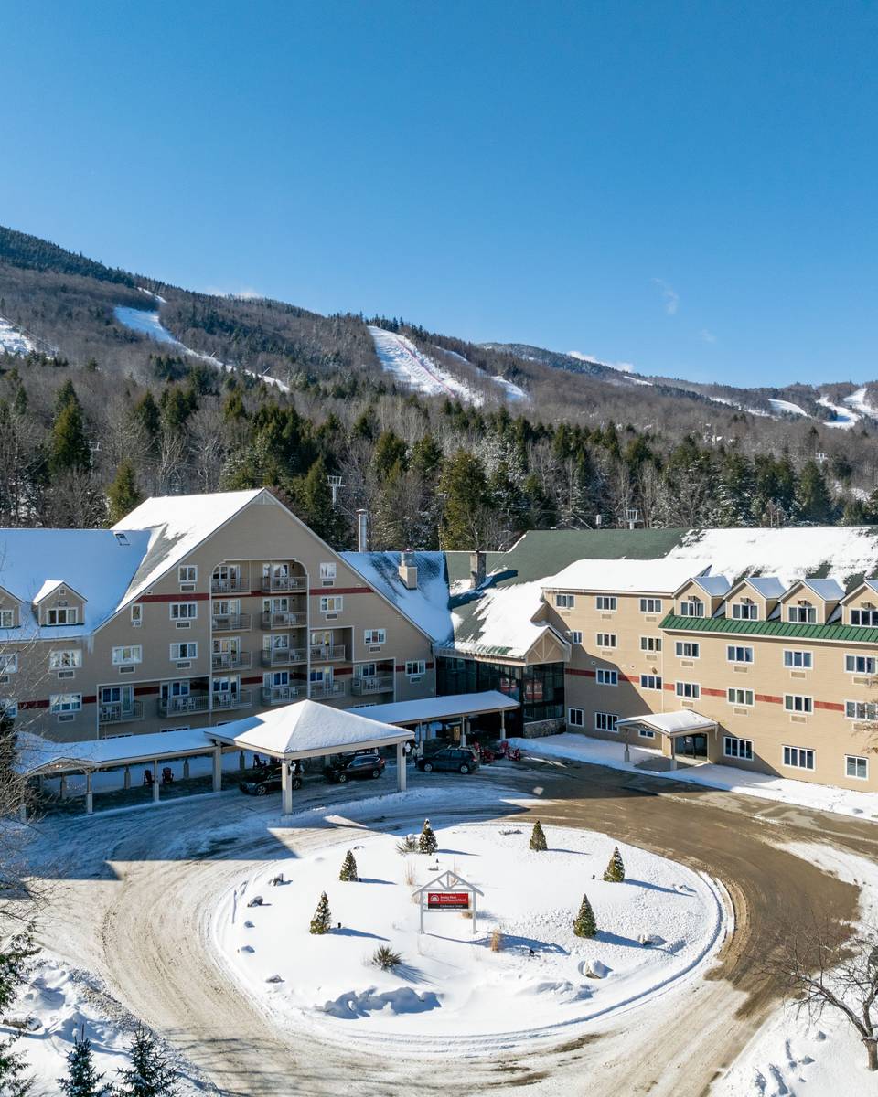 The Grand Summit Hotel at Sunday River in the winter time.