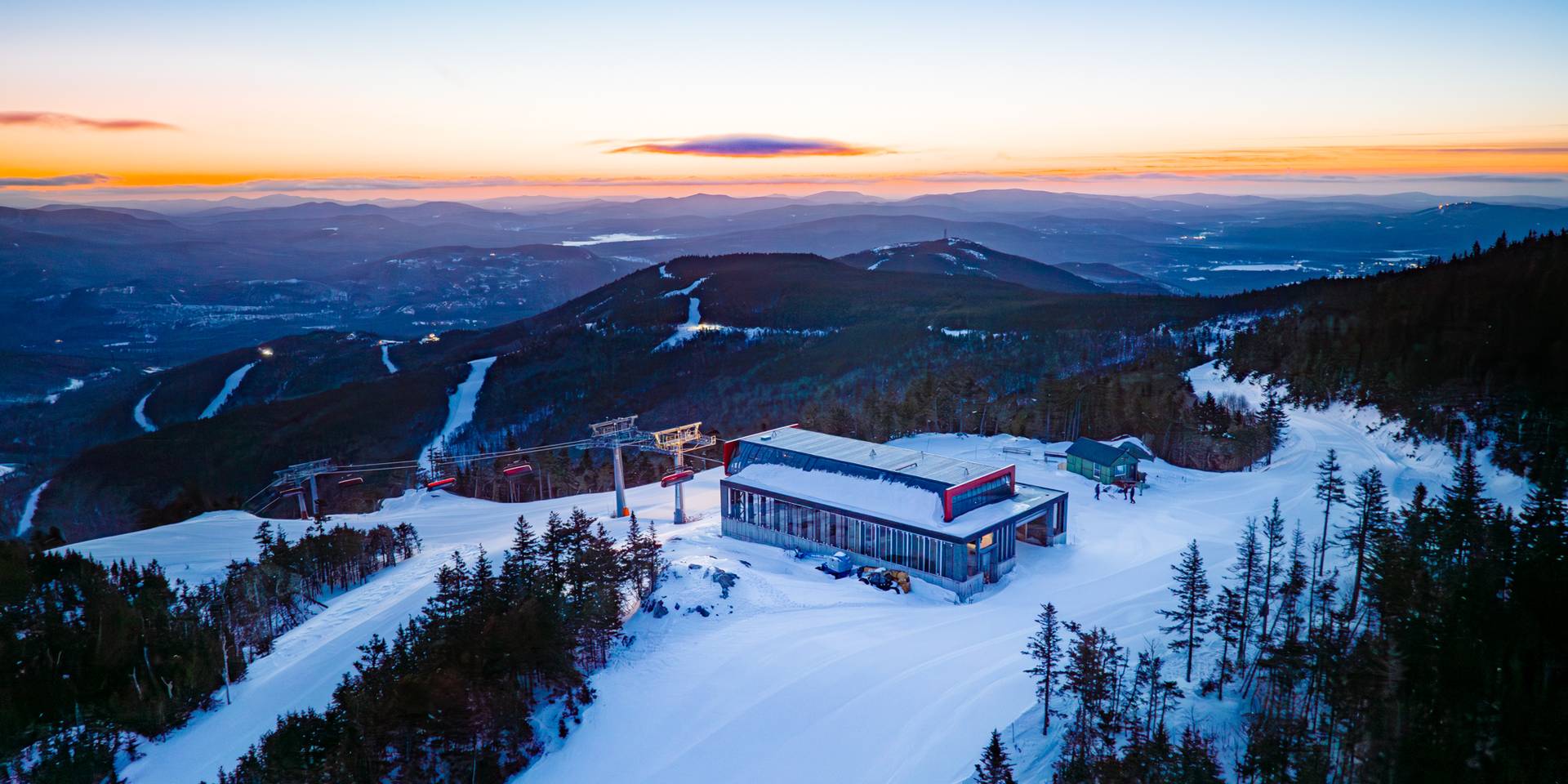 The Jordan 8 at Sunrise at Sunday River.