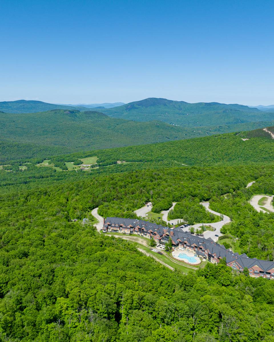The Jordan from a drone view in the summer.