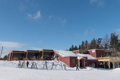 North Peak Lodge at Sunday River in the winter.