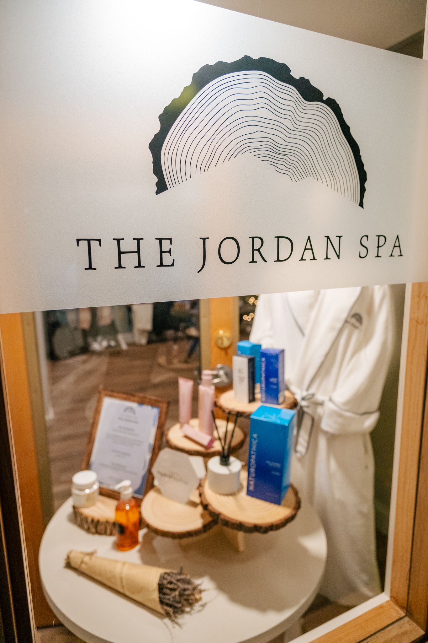 The Jordan Spa doorway.