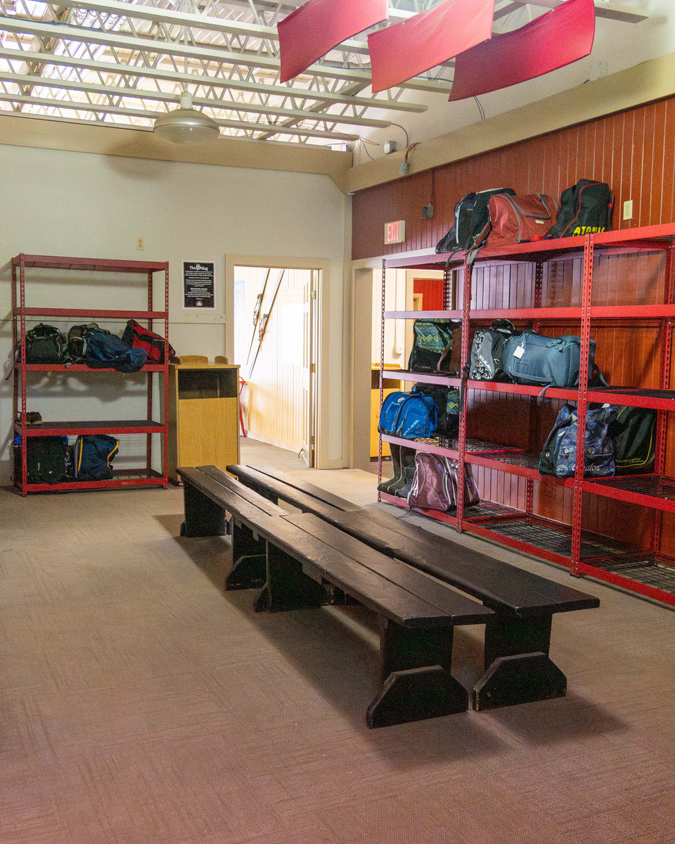 The inside of the bag storage area at The Bag in South Ridge.