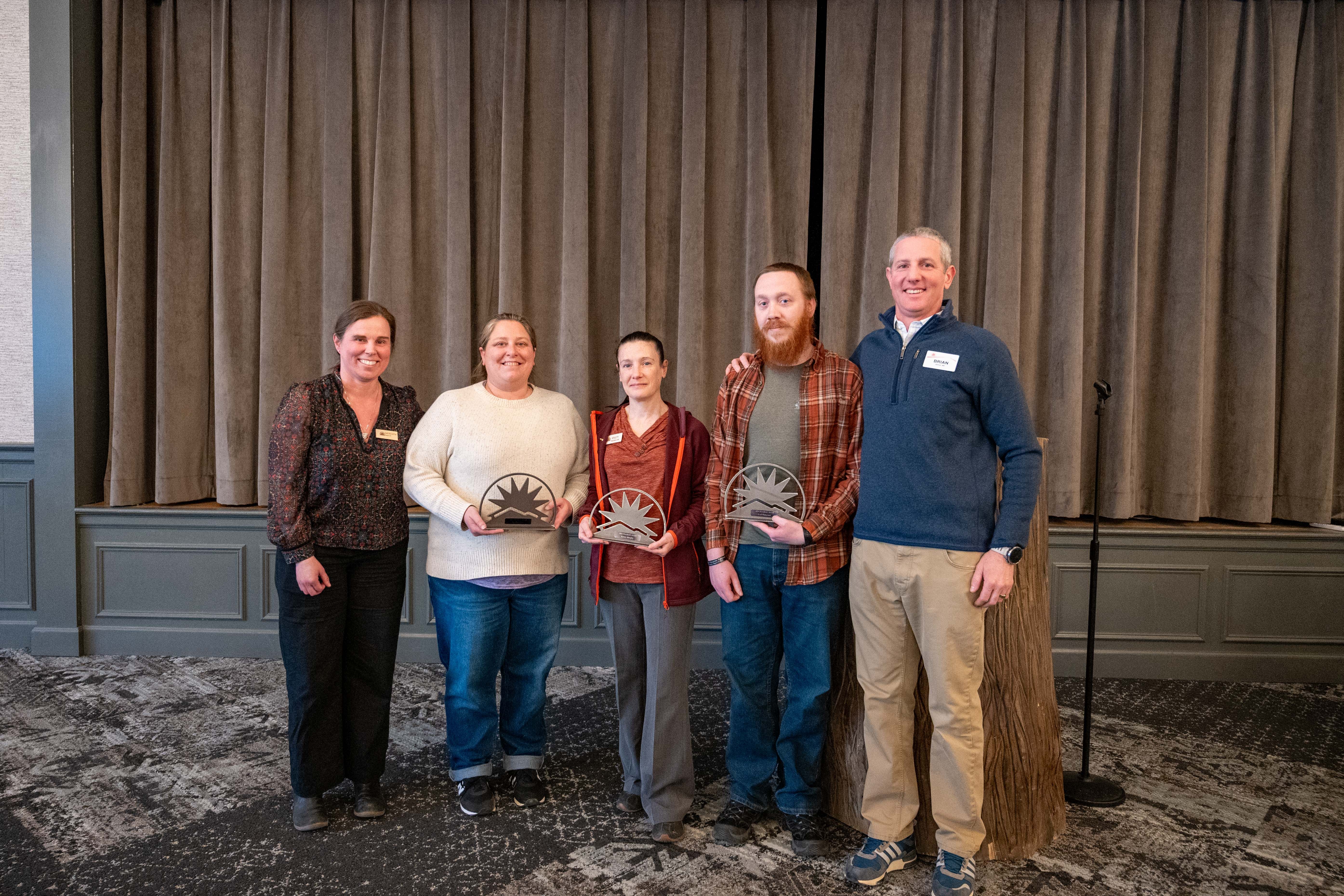 Team Members receiving the President's Award.