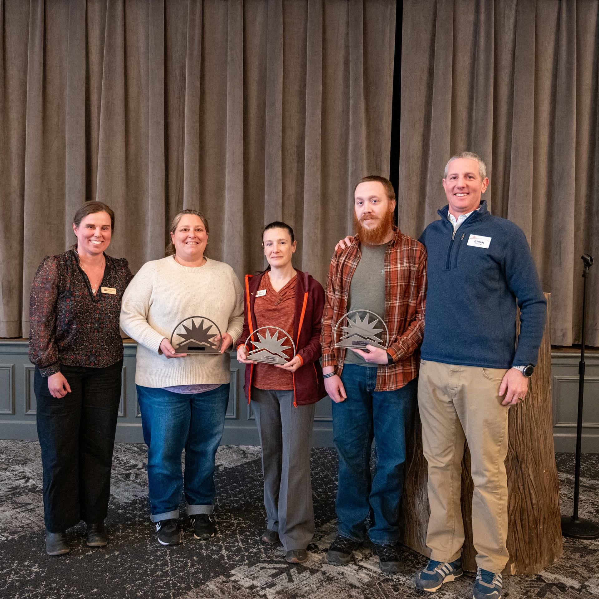 Team Members receiving the President's Award.