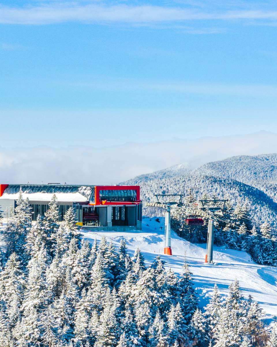 Jordan 8 at Sunday River in the winter time.