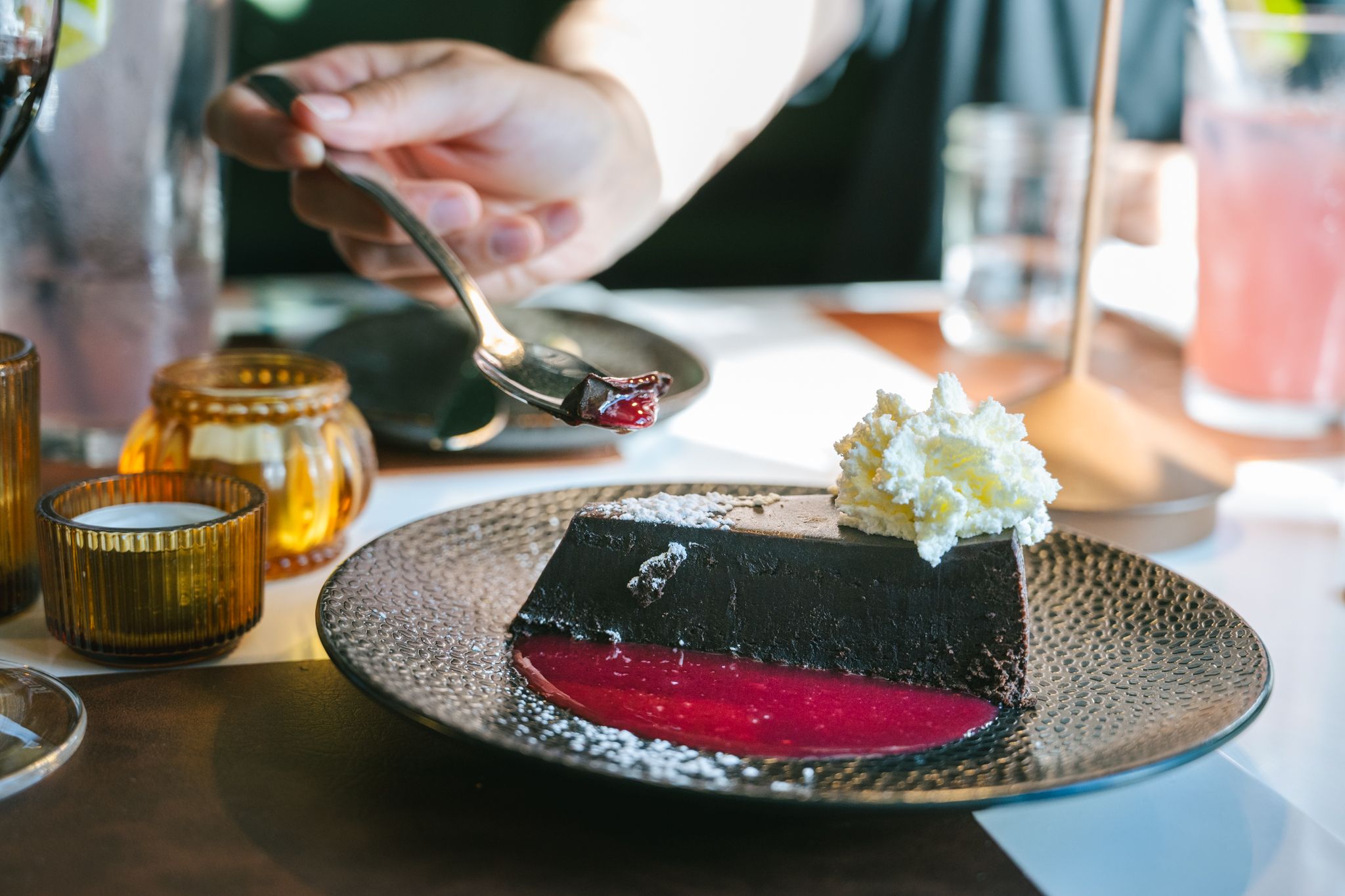 The flourless torte at Ember.