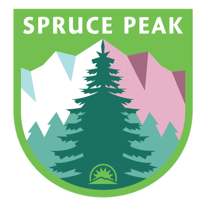 Spruce Peak logo from Sunday River.