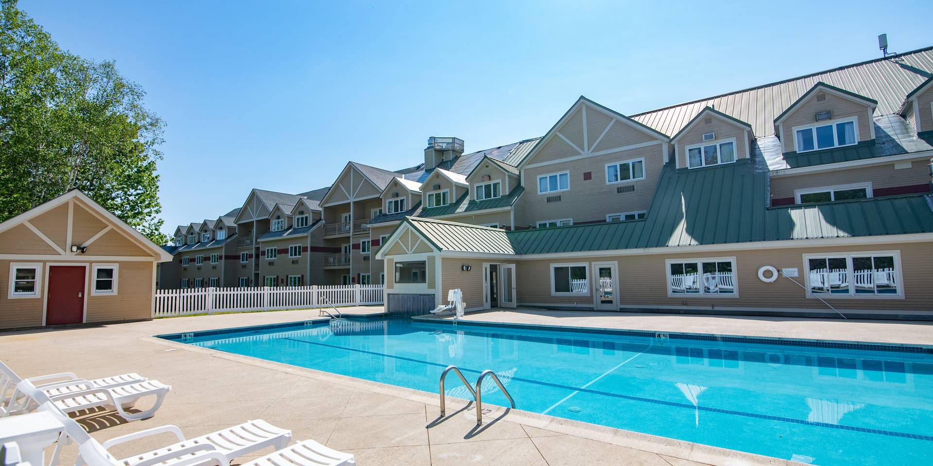 Poolside at the Grand Summit at Sunday River.
