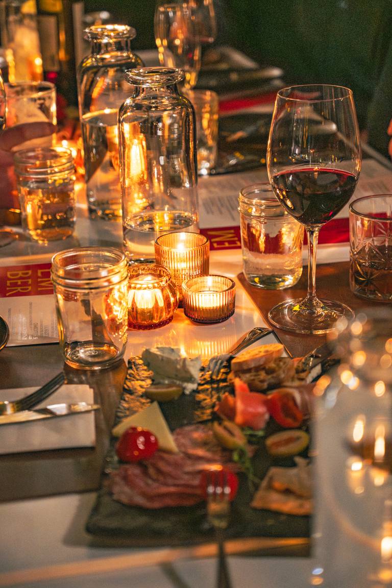 Ember table scape at Sunday River.