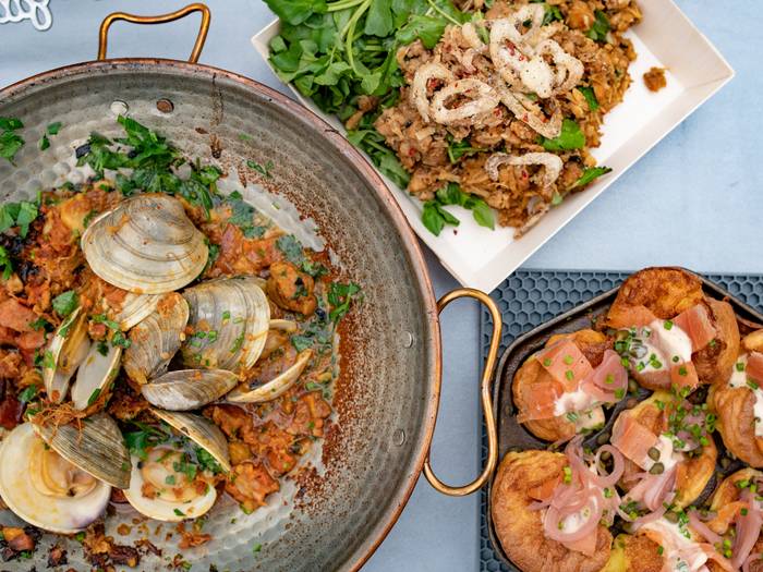Dishes served at the Last Run Room.