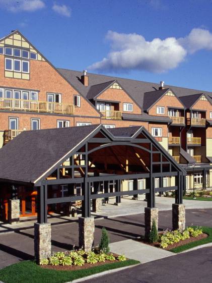 Exterior view of the Jordan Hotel.