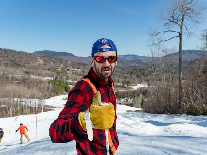 Maine's Finest Athlete Donny Pelletier giving a thumbs up.