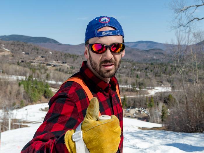People cheering after winning the Great Tailgate at Sunday River.