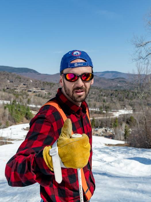 Maine's Finest Athlete Donny Pelletier giving a thumbs up.