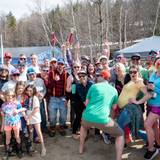 Donny Pelletier with the winning tailgate participants.